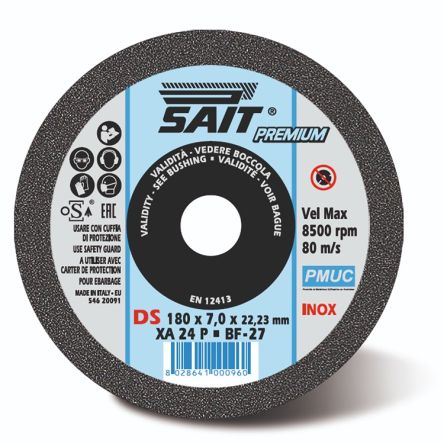 SAIT PMUC Deburring Disc, 180mm x 7mm Thick [1000000096]; 646-966