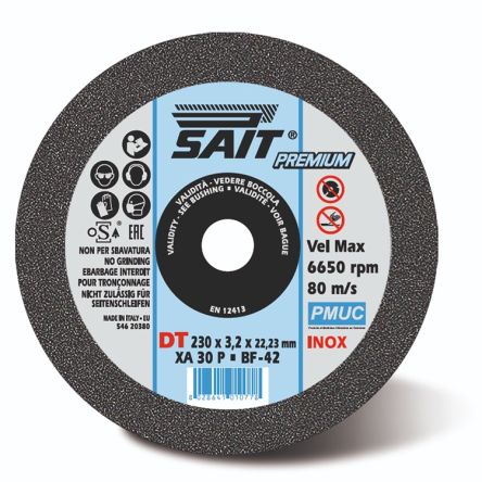 SAIT PMUC Cutting Disc, 230mm x 3.2mm Thick [1000001077]; 646-969
