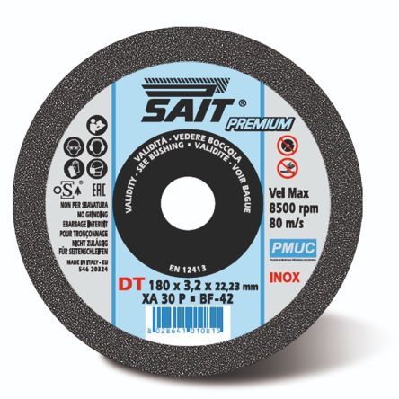 SAIT PMUC Cutting Disc, 180mm x 3.2mm Thick [1000001081]; 646-972