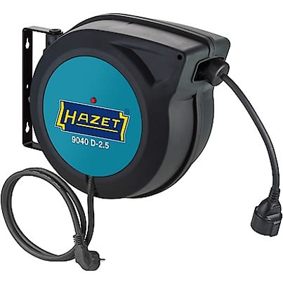 HAZET 20m Cable Reel Cassette Reel, 230 V, IP20 [9040D-2.5]; 646-996