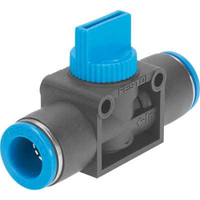 Festo 3/8 in Pneumatic Shut-Off Valve, 707.4L/min [HE-2-QS-3/8-U]; 647-095