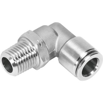 Festo CRQSL Series Push-in Fitting, NPTF 3/8 male to 3/8 in, Threaded-to-Tube Connection Style, 565331 [CRQSL-3/8-3/8-U]; 647-165