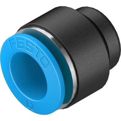 Festo QSC Series Push-in Fitting, 1/2 in, Push-in Connection Style, 153833 [QSC-1/2-U]; 647-188