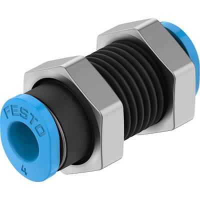 Festo QSMS Series Bulkhead, 4 mm to 4 mm, Tube-to-Tube Connection Style, 130780 [QSMS-4-100]; 647-204