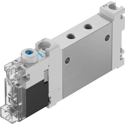 Festo 5/2-Way, Monostable Pneumatic Solenoid Valve - Electrical M5 VUVG Series 24V dc [VUVG-LK10-M52-AT-M5-1H2L-W1-S]; 647-351