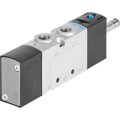 Festo 5/2-Way, Monostable Pneumatic Solenoid Valve - Electrical NPT 1/8 VUVS Series [VUVS-L20-M52-AD-N18-F7]; 647-355
