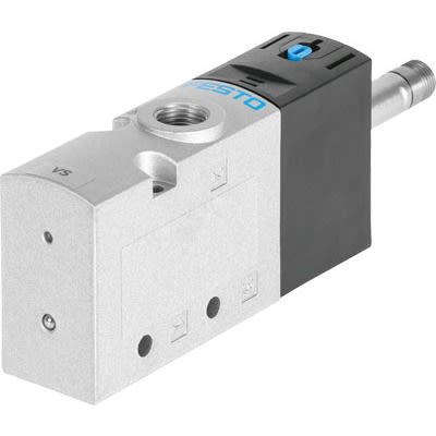 Festo 3/2-Way, Closed, Monostable Pneumatic Solenoid Valve - Electrical NPT 1/4 VUVS Series [VUVS-L25-M32C-MD-N14-F8]; 647-360