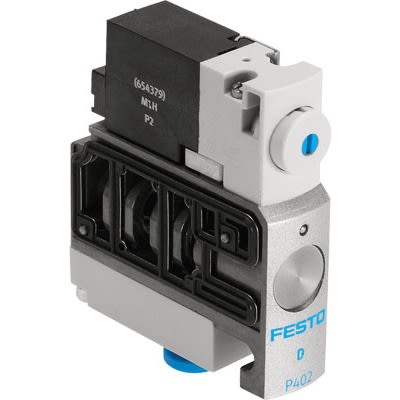 Festo 5/2-Way, Monostable Pneumatic Solenoid Valve - Electrical CPVSC1 Series 22V dc [CPVSC1-M1H-M-P-QB]; 647-389