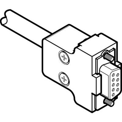 Festo KMP Cable, 531184 [KMP6-09P-8-2,5]; 647-488