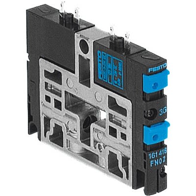 Festo 2x2/2-Way, Closed, Monostable Pneumatic Solenoid Valve - Electrical M7 CPV10 Series 24V dc [CPV10-M1H-2X2-GLS-K-M7]; 647-523