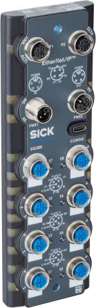 SICK SIG300 Series I/O module, M12, 5 way, 8 port [SIG300-0A05AA100]; 647-955