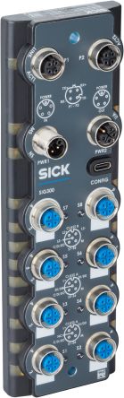 SICK SIG300 Series I/O module, M12, 5 way, 8 port [SIG300-0A0GAA100]; 647-957