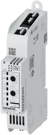 Siemens Residual Current Monitoring Relay, Single Phase, SPDT, 24 to 240V (Volts), DIN Rail [5SV8020-6KK]; 648-114