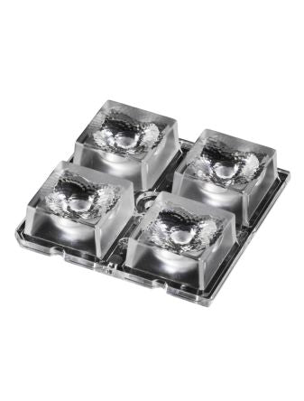 Ledil C17303_HB-2X2-5050-S, HB 2x2 Series LED Lens, 25 ° Wide Beam [C17303_HB-2X2-5050-S]; 648-818