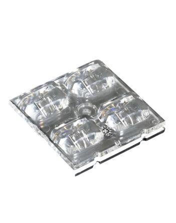 Ledil C16637_STRADA-2X2-5050-T2-C, Strada 2x2 Series LED Lens, Batwing Beam [C16637_STRADA-2X2-5050-T2-C]; 648-821