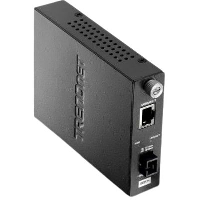 Trendnet RJ45, SC Ethernet Media Converter, Single Mode, 2000Mbit/s, Full Duplex 40km [TFC-1000S40D5]; 649-593