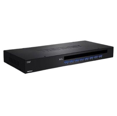 Trendnet 16 Port 16 PS/2, USB VGA KVM Switch, 2048 x 1536 Maximum Resolution [TK-1603R]; 649-609