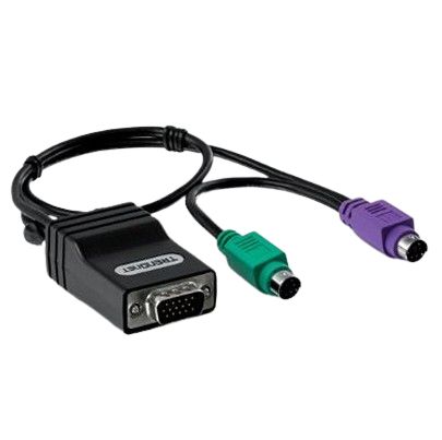 Trendnet Ethernet PS/2 Male to VGA Male Interface Converter [TK-CAT5P]; 649-620