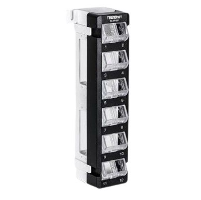 Trendnet TC Series 12 Port Patch Panel 255mm Black [TC-KP12V]; 649-643