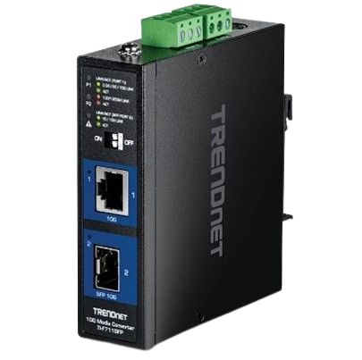 Trendnet RJ45, SFP Media Converter, 10000Mbit/s, Multi Mode [TI-F711SFP]; 649-672