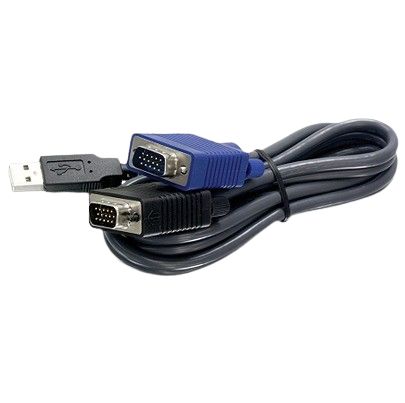 Trendnet Male USB to Male VGA KVM Cable [TK-CU06]; 649-697