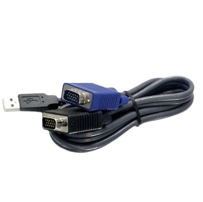 Trendnet Male USB to Male VGA KVM Cable [TK-CU10]; 649-698