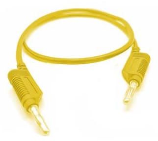 Mueller Electric Test lead, 32A, 30V ac, Yellow, 0.5m Lead Length [22.170-.50M-4]; 649-774