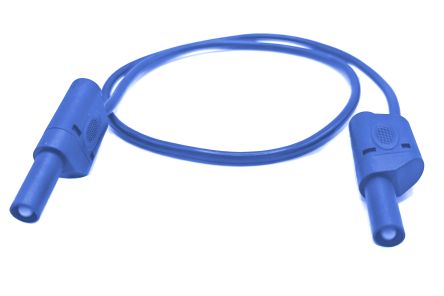 Mueller Electric Test lead, 32A, 600(CATIII) V, 1000(CATII) V, Blue, 2m Lead Length [22.421-2M-6]; 649-780