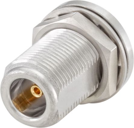 Rosenberger 53K504 Series, Jack Bulkhead SMA Connector, Solder Termination, Straight Body [53K504-272N5]; 649-934
