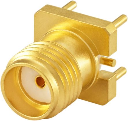 Rosenberger 32K141 Series, Jack Panel Mount SMA Connector, Solder Termination, Straight Body [32K141-40ML5]; 649-937