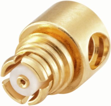 Rosenberger 19K207 Series, Jack Surface Mount MCX Connector, Solder Termination, Right Angle Body [19K207-270L5]; 649-951