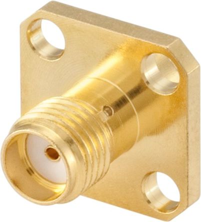 Rosenberger 32K407 Series, Jack Panel Mount SMA Connector, Solder Termination, Straight Body [32K407-302L5]; 649-960