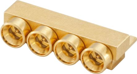 Rosenberger 18S20H Series, Jack Surface Mount MCX Connector, Solder Termination, Right Angle Body [18S20H-40ML5]; 649-966