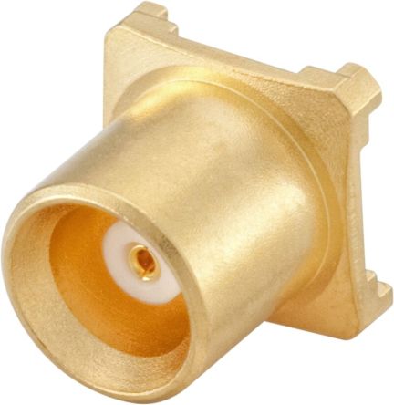 Rosenberger 29K101 Series, Jack Panel Mount SMA Connector, Solder Termination, Straight Body [29K101-40ML5]; 649-969