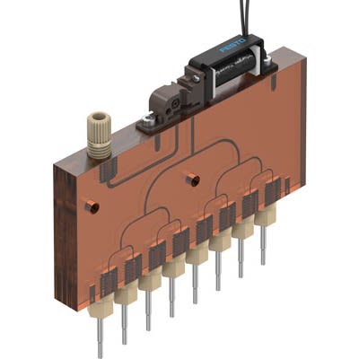 Festo Distributor Block, VTOI Series, For Use With Industrial Robot [VTOI-V8-30D3-U14-08-V-S015-1]; 650-234