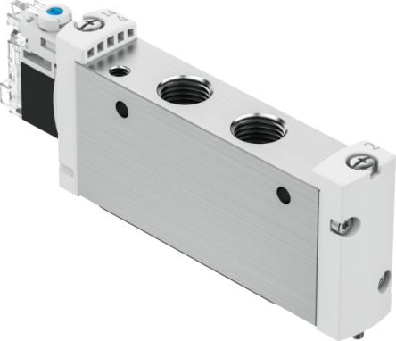 Festo 5/2-Way, Monostable Pneumatic Solenoid Valve - Electrical G 1/4 VUVG Series 24V dc [VUVG-L18-M52-MZT-G14-1H2L-F1A]; 650-242
