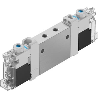 Festo 5/2 Bistable Pneumatic Solenoid Valve - Electrical M5 VUVG Series 24V dc [VUVG-LK10-B52-T-M5-1H2L-W1-S]; 650-248