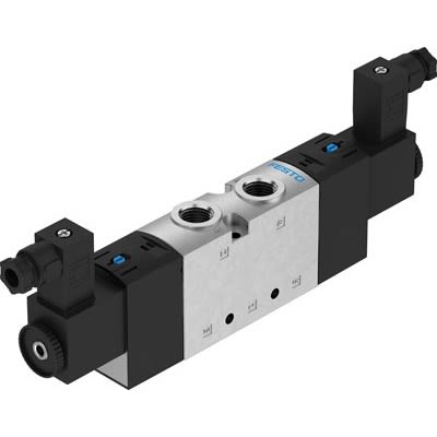 Festo 5/2 Bistable Pneumatic Solenoid Valve - Electrical G 1/4 VUVS Series 24V dc [VUVS-L25-B52-D-G14-F8-1C1+G]; 650-257