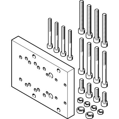 Festo Adapter DHAA-D-L-40-G7-25, For Use With Handling Modules [DHAA-D-L-40-G7-25]; 650-300