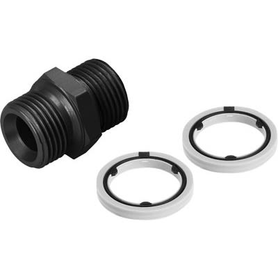 Festo E Series Series Nipple, G 3/8 to NPT 3/8, Threaded Connection Style, 9632 [E-G3/8-3/8NPT]; 650-353