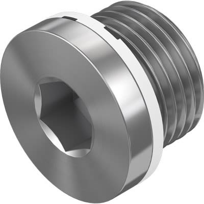 Festo 1/2 in Male Galvanised Steel Blanking Plug [B-1/2]; 650-398