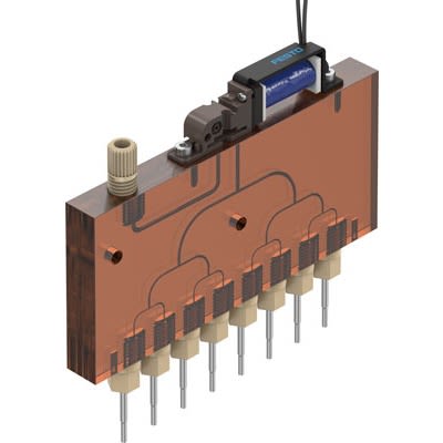 Festo Distributor Block, VTOI Series, For Use With Industrial Robot [VTOI-A-V8-30D3-U14-08-V-S015-1]; 650-489