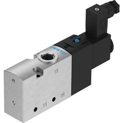 Festo 3/2-Way, Closed, Monostable Pneumatic Solenoid Valve - Electrical G 1/4 VUVS Series 24V dc [VUVS-L25-M32C-MD-G14-F8-1C1+G]; 650-494