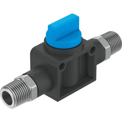 Festo NPT NPT 1/4 Pneumatic Shut-Off Valve, 625.5L/min [HE-3-1/4-1/4-NPT-U]; 650-537