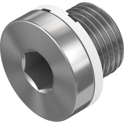 Festo 1/8 in Male Galvanised Steel Blanking Plug [B-1/8]; 650-596