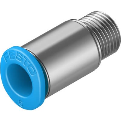 Festo QSM Series Push-in Fitting, M7 Male to 1/4 in, Threaded-to-Tube Connection Style, 183740 [QSM-M7-1/4-I-U-M]; 650-754
