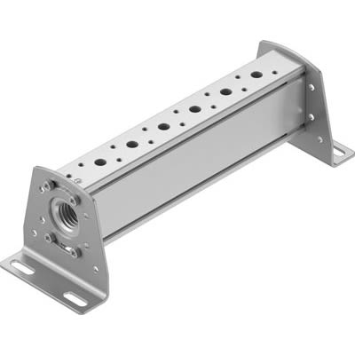 Festo VABM-B10 series 5 station NPT 1/2 Manifold for use with Solenoid And Pneumatic Valve, 8026231 [VABM-B10-25-N12-5-P53]; 650-785