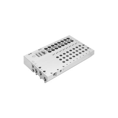Festo VABM-B10 series 8 station NPT 3/4 Manifold for use with Solenoid And Pneumatic Valve, 8026374 [VABM-B10-30E-N34-8]; 650-795