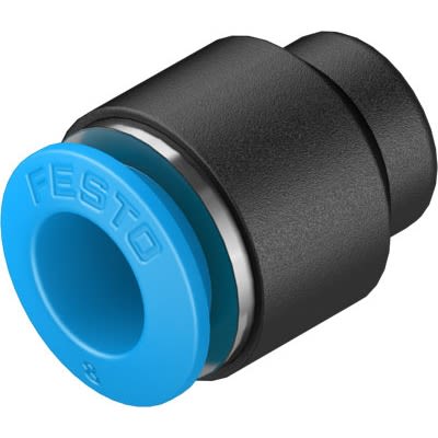 Festo QSC Series Push-in Fitting, 5/16 in, Push-in Connection Style, 153831 [QSC-5/16-U]; 650-858