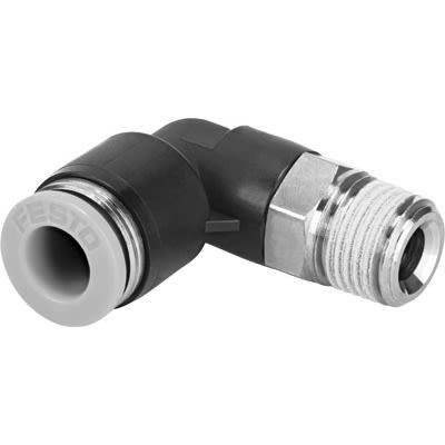 Festo QSL Series Push-in Fitting, NPT 1/2 Male, Threaded-to-Tube Connection Style, 190725 [QSL-1/2-5/8-U]; 650-859